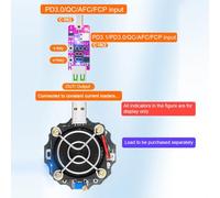 ZIXINNKC PD3.1 28V Quick ReCharge Trigger Automatic Digital Display Voltage Meter Ammeter Voltage Current Detector Board