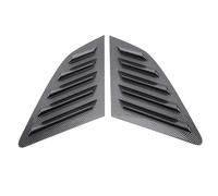 ZIXINNKC Rear Side Window Louver Cover Sturdy Sporty Look for 8V Hatchback 2014-2020 (Glossy Black) (Carbon Fiber Style)