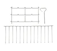 ZIXINNKC Skewer Stand Fryer Grill Rack Set Stainless Steel Vertical BBQ Grill Rack Round Rotating Fryer Stand for Ninja DZ201 Foodi 8 Quart