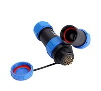 ZIXINNKC SP21 IP68 2/3 /4/5 /7/9 /12pin Aviation Plug Socket Cable in line Connector (12pin)