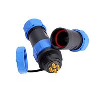 ZIXINNKC SP21 IP68 2/3 /4/5 /7/9 /12pin Aviation Plug Socket Cable in line Connector (4pin)