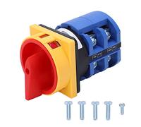 ZIXINNKC Universal Changeover Switch Rotary Cam Selector Switch Padlockable Type 63A Load AC 240V 440V