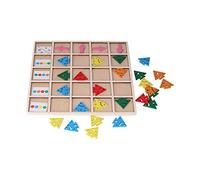 ZIXINNKC Wooden Color Learning Toys Color Direction Recognition Learning Blocks Interaction Toys