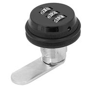 ZIXINNKC Zinc Alloy Password Combination Camlock Locker Three Digit Pass Code Protector (Black)