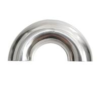 Zixinz-Socket Cap Screws 19/25/32/38/45/51/57/63/76Mm OD Butt Weld 180 Degree Return Bend SUS304 Stainless Pipe Fitting Connector, Corrosion-Resistance(Bronze Yellow,76mm x 2mm)