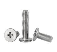 Zixinz-Socket Cap Screws 304 Stainless Steel Cross CM Ultra Thin Super Low Flat Wafer Head Screw Bolt M0.8 M1.2 M1.4 M1.6 M2 M2.5 M3 M4 M5 M6 M8, Corrosion-resistance(4mm,M2.0 (100pcs))