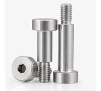 Zixinz-Socket Cap Screws 304 Stainless Steel Polished Rod Hexagonal Shaft Shoulder Raised Equal Height Limit Step Bolt M8M10M12M16, Corrosion-resistance(1pcs M12X40XM10)