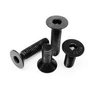 Zixinz-Socket Cap Screws 400pcs 10 Sizes Allen Hexagon Hex Socket Flat Countersunk Head Screw Bolt Hex Nut Set Assortment Kit Box, Corrosion-resistance