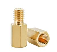 Zixinz-Socket Cap Screws Brass Hex Motherboard Standoff Male To Female Board Rack Stud Spacing Screw Metric Thread Spacer Bolts M2-M6, Corrosion-resistance(24mm(50Pcs),M2 (Thread 4mm))