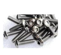 Zixinz-Socket Cap Screws Button Head Titanium Screw 6-32x3/16 6-32x7/32 6-32x1/4 6-32x5/16 6-32x3/8 6-32x7/16 6-32x1/2 6-32x5/8 6-32x3/4 T10, Corrosion-resistance(1/2")