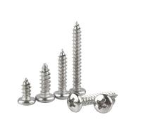 Zixinz-Socket Cap Screws Cross Round Head Self Tapping Screws 304 Stainless Steel M3.5 M4 M4.2 M5 M6 M8, 3-30pcs, Corrosion-resistance(4mm,M3.5mm-30pcs)