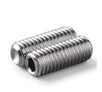 Zixinz-Socket Cap Screws Gr2 Titanium Alloy Hex Key Concave End Tightening Screw Pure Titanium TA2 M3 M4 M5 M6 M8 M10 M12 Grub Screw, Corrosion-resistance(M3x8mm)