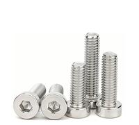 Zixinz-Socket Cap Screws M2-M10 304 Stainless Steel Hex Hexagon Socket Thin Low Short Profile Head Allen Cap Bolt Screws, Corrosion-resistance(50mm,M8 5pcs)