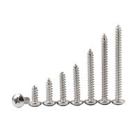Zixinz-Socket Cap Screws M3.5 M4 M4.2 M5 M6 M8 Cross Round Head Self Tapping Screws 304 Stainless Steel, 3-30pcs, Corrosion-resistance(60mm,M5mm-10pcs)