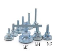 Zixinz-Socket Cap Screws M3 M4 M5 M6 M8 M10 DIN464 GB834 Knurl High Step Head Hand Tighten Thumb Screw Curtain Wall Glass Lock Thumbscrew Adjust, 1/2/5pcs, Corrosion-resistance(12mm,M6 2pcs)