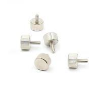 Zixinz-Socket Cap Screws M3 Toolless Thumb Screw Carbon Steel Knurling Flat Head Knurled Thumb Screw Hand Tighten Computer Screws, 5/10/20Pcs, Corrosion-resistance(10pcs,M3x10(Nickel plated))