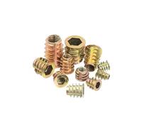 Zixinz-Socket Cap Screws M4 M5 M6 M8 M10 Zinc Alloy Thread For Wood Insert Nut Flanged Hex Drive Head Furniture Nuts 10/20/50/100PCS, Corrosion-resistance(10PCS,M6 x 15)