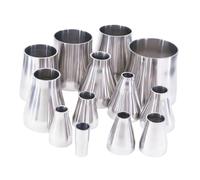 Zixinz-Socket Cap Screws Sizes Reduce O.D 12.7mm-139mm 304 Stainless Steel Sanitary Weld Concentic Reducer Pipe for Homewbrew, 1pc, Corrosion-Resistance(133mm to 114mm)