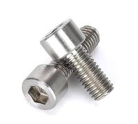 Zixinz-Socket Cap Screws TC4 Titanium Alloy Cup Head Socket Head Cap Screw Cylinder Head Ti-6Al-4V Bolt Screw M2-M8 Bicycle Model Aircraft, Corrosion-resistance(45mm,M2.5 (2Pcs))
