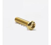 Zixinz-Socket Cap Screws Titanium Bolts M6x10/15/20/25/30/35mm Half Round Allen Key Head Screws For Motorcycle Car Aeromodelling Refit, 10Pcs, Corrosion-resistance(Gold,M6X20mm)