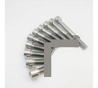 Zixinz-Socket Cap Screws Titanium Ti Bolts M8X15-70mm Allen Key Taper Head Screw for Bicycle Motorcycle Car Ti Fastener, 2pcs, Corrosion-resistance(Round Head,M8X25mm)