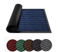 ZIYA HOMES Blue Door Mat 45x75cm - Indoor & Outdoor Heavy Duty Floor Mat - Non Slip Rubber Back - Dirt Trapper Door Mat - Washable Doormats Rug, Barrier Mat Super Absorbent Front Doormat