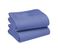 ZIYA HOMES Fitted Sheet 2 pack - 25cm Deep Pockets Bedsheets premium Quailty Poly Cotton Breathable sheet, Fade Resistant Easy Care Bed Sheet, Hotel Quailty Bedsheet (Sky Blue, King)