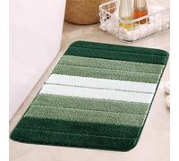 ZIYA HOMES Green Bath Mat 50x80cm - Non-Slip, Absorbent, Easy to Clean, Durable Bathroom Mat