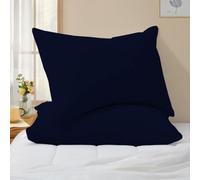 ZIYA HOMES Pillowcase 2 Polycotton Anti Allergic - PillowCase Easy Care(Blue)