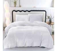 ZIYA HOMES Velvet White Duvet Cover King Size Winter Crushed Velvet Bedding Set 3 Pieces Super Soft Duvet Covers Warm Cozy Plain Green Quilt Cover with Pillow Cases Bedding Set