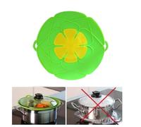 Ziyaeru Silicone Anti-Spill Pot Lid for Home Kitchen, Dust-Proof and Splash-Proof Boiling Cap Multi-Function Environmental Utility Kitchen Tool Mother's Day Birthday Thanksgiving Gift (Green)