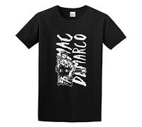 ziyang Men's Mac Demarco Man Guitar Graphic Simplicity Short Sleeve T-Shirt Black M