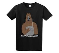 ziyang Men's Sassy The Sasquatch Smoke Weed Big LEZ 0T Simplicity Short Sleeve T-Shirt Black XL