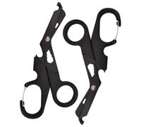 Ziyero 2 Pieces Trauma Shears Paramedic Scissors First Aid Scissors for Nurses First Aid Medical Paramedics Emergency Medical Nurse Bandage, Black