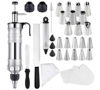 Ziyero Cake Icing Piping Set Cake Decorating Tools Piping Set Cake Decorating Pen Nozzle Kit Icing Syringe Cookies Piping Syringe for Cream Dessert Decorator Baking Tools & Accessories