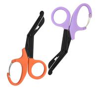 Ziyero Trauma Shears Paramedic Scissors First Aid Scissors Medical Scissors Nurse Scissors Bandage Scissors Nursing Scissors for Nurses First Aid Medical Paramedics Emergency, Orange and Purple