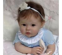 ZIYIUI 19-inch Reborn Baby Doll Girl Soft Cotton Body Handmade Doll Lifelike Newborn Babies Perfect Toy Gift for Boy Girl