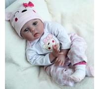 ZIYIUI 22 inch 55 cm Reborn Dolls Baby Girls Age 3+ Lifelike Soft Silicone Vinyl Reborn Babies That Look Real Newborn Reborn Doll Toddler Girl Toy Birthday Xmas Gift