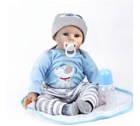ZIYIUI 22 inch Realistic Reborn Baby Dolls 55cm Soft Vinyl Silicone Lifelike Handmade Newborn Baby Dolls That look real Reborn baby with Magnetic