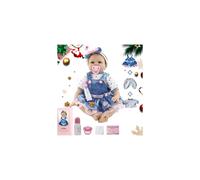 ZIYIUI 22inches Reborn Girls Baby Dolls Realistic Soft Silicone Newborn Doll Realistic Handmade Doll Children Babies Kids Toys