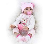 ZIYIUI 55cm / 22 "Reborn Doll female Doll Realistic Soft Silicone vinyl Baby Doll toy birthday Gift
