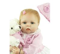ZIYIUI Lifelike 22inch Reborn Baby Dolls Like a Real Baby Silicone Vinyl Newborn Baby Reborn Dolls Realistic Newborn Baby Dolls(Baby Reborn)