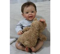 ZIYIUI Reborn Baby Doll Boy 22 inch 55cm Handmade Soft Silicone Lifelike Blue Eyes Newborn Girl Toy Doll That Look Real Child's Vinyl Birthday Gift