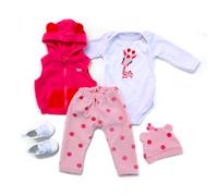ZIYIUI Reborn Baby Doll Clothes Toys Dress Kids Simulation Doll Lovely Romper White Clothes Decor Accessories for 20-22inch Dolls
