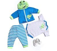 ZIYIUI Reborn Baby Doll Clothes Toys Dress Kids Simulation Doll Lovely Romper White Clothes Decor Accessories for 20-22inch Dolls