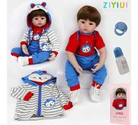 ZIYIUI Reborn Baby Dolls 20" Real Soft Vinyl Silicone Realistic Dolls Toddler Lifelike Reborn Baby Boy Toys For Age3+ (20 inch Reborn Dolls Boy)