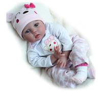 ZIYIUI Reborn Baby Dolls 22 Inch 55 cm Reborn Toddler Girl Baby Doll Soft Vinyl Silicone Real Life Like Looking Newborn Baby Dolls Toy Reborn Babies