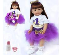ZIYIUI Reborn Baby Dolls 24 Inches Reborn Toddler Girl Doll Soft Silicone Vinyl Reborn Girl Real Life Like Looking Newborn Baby Dolls Toys Lifelike 60
