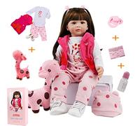 ZIYIUI Reborn Doll 24 Inch 60 Cm Reborn Baby Dolls Look Real Girl Realistic Soft Silicone Vinyl Reborn Gilr Toddler Realistic Real Lifelike Newborn Baby Girl Toy Xmas Gift