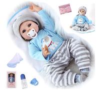ZIYIUI Reborn Dolls 22 Inch 55 cm Reborn Baby Dolls Handmade Realistic Soft Silicone Vinyl Reborn Babies Looks Like a Real Baby (Opened Eyes dolls)